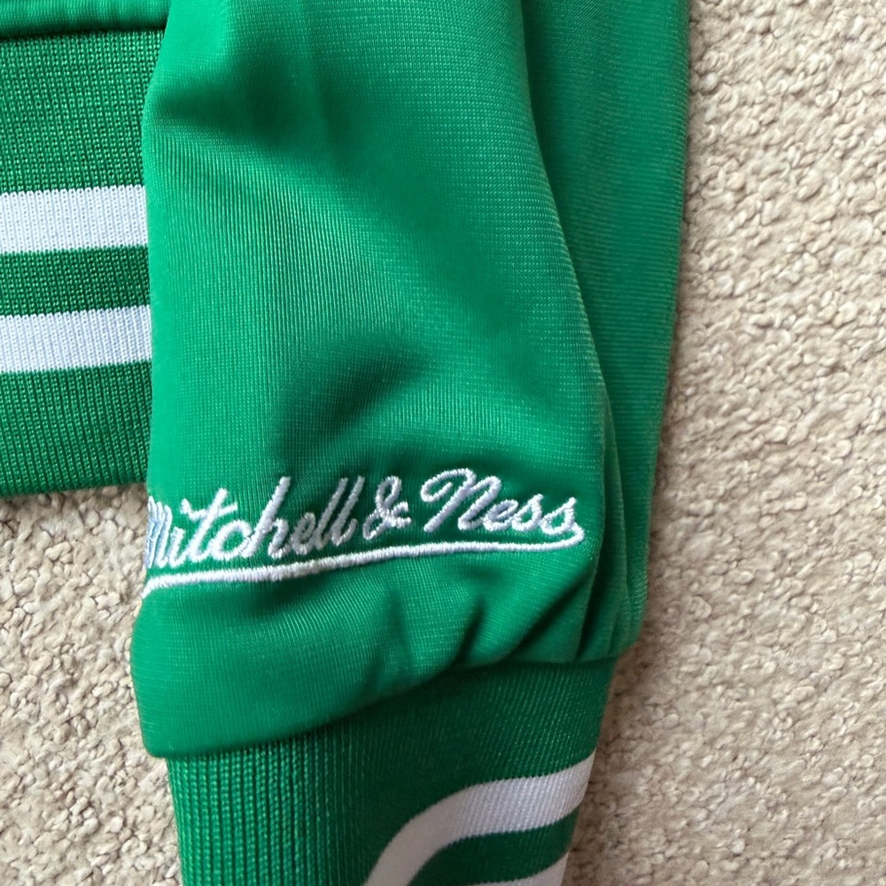 Mitchell & Ness Green Throwback Jacket - image 4